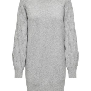 Jdymax Life L/s O-neck Cab Sl Dress - Lichtgrijs