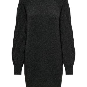Jdymax Life L/s O-neck Cab Sl Dress - Antraciet