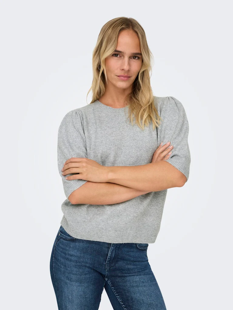 Onlrica Life 2/4 Pullover Knt Noos - Grijs Melee - Afbeelding 5