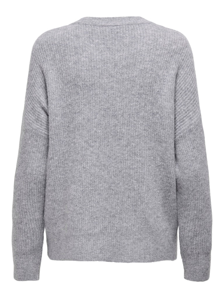 Onljerico L/s Pullover Knt Noos - Grijs Melee - Afbeelding 3