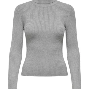 Jdyplum L/s Roll Neck Pullover Knt - Grijs Melee