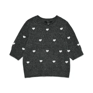 Vmdoffy Intarsia 2/4 O-nk Pullov Ga Noos - Grijs Dessin