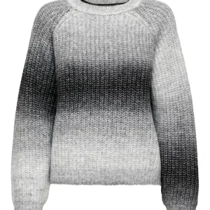 Jdyeliza L/s Raglan O-neck Pullover - Grijs Dessin