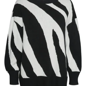 Vmnancy Ls O-neck Long Pullover Boo - Zwart Dessin