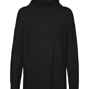 Vmdoffy Ls Cowlneck Blouse Ga Noos - Zwart Dessin