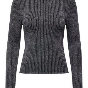 Jdyplum Lurex L/s O-neck Pullover K - Zilverkleurig