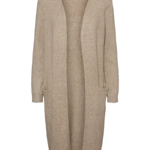 Vmdoffy Ls Long Cardigan Ga Noos - Zand
