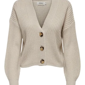 Onlcarol Nice Ls Cardigan - Beige