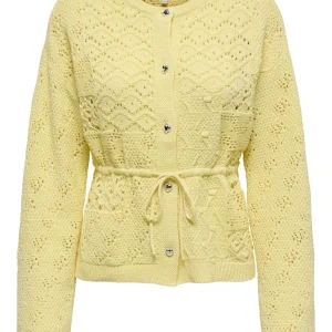Onlelke Life Ls Cardigan Cc Knt - Geel