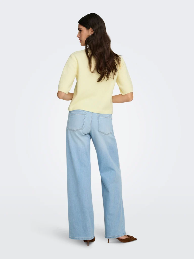 Jdyrue Life 2/4 Pearl Cardigan - Licht Geel - Afbeelding 6