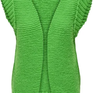 Onlala Life Sl Open Vest Ex Knt - Groen