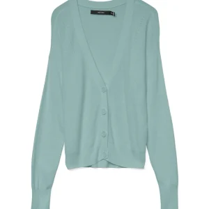 Vmnewlexsun Ls Short V-neck Car Ga - Olijf