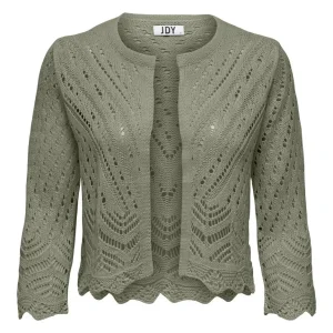 Jdysun 3/4 Cropped Cardigan Knt Noo - Olijf