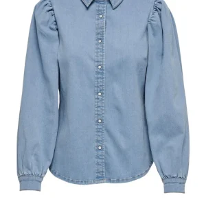 Onlrocco Stretch Ls Dnm Shirt - Blue Denim