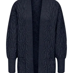 Jdybliss Ls Open Long Cable Cardiga - Navy