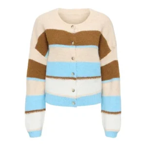 Jdycassidy Life L/s O-neck Cardigan Knt - Blauw Dessin