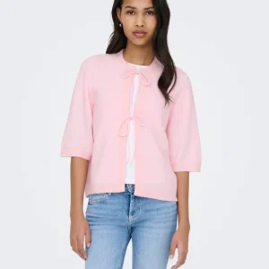 Onlsimoni 2/4 Bow Cardigan Knt Noos - Licht Roze