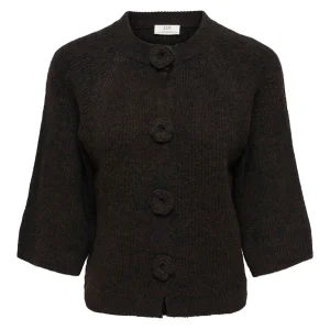 Jdyhailey 3/4 Rose Cardigan Knt - Bruin
