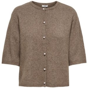 Jdyrue Life 2/4 Pearl Cardigan - Bruin Melee