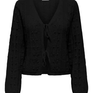 Jdysigrid Life L/s Tie Cardigan Knt - Zwart