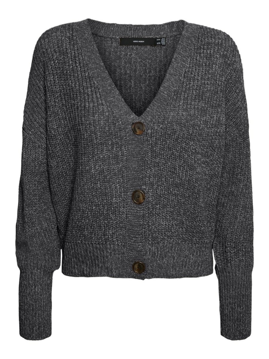 Vmlea Ls V-neck Cuff Cardigan Noos - Grijs - Afbeelding 2