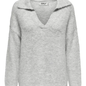 Onlmaggie Life Ls Rib Open Cardi Cc - Lichtgrijs