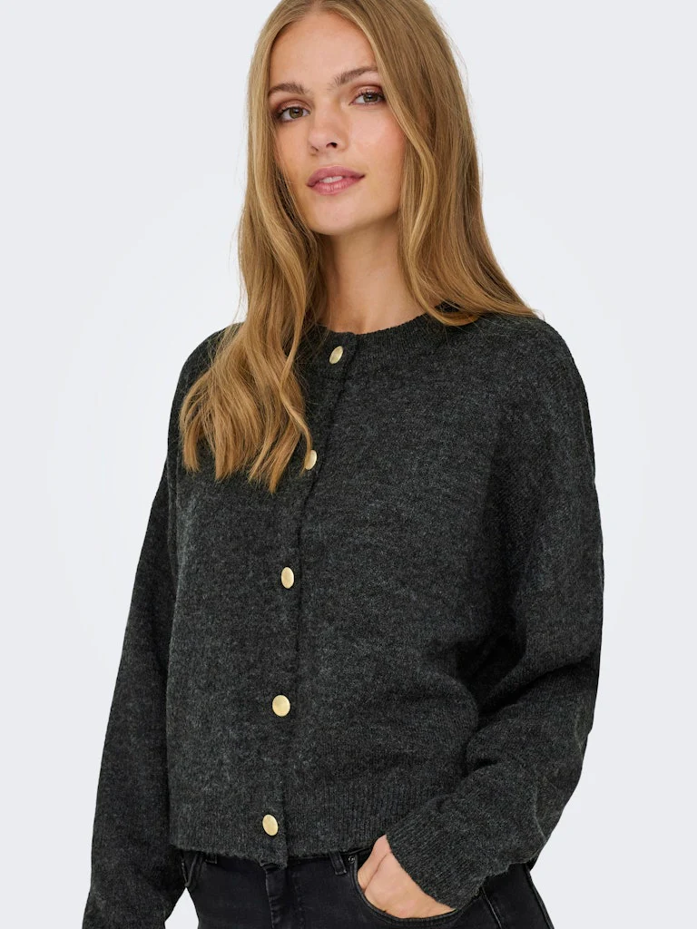 Jdydebbie L/s O-neck Cardigan Knt - Grijs Melee - Afbeelding 6