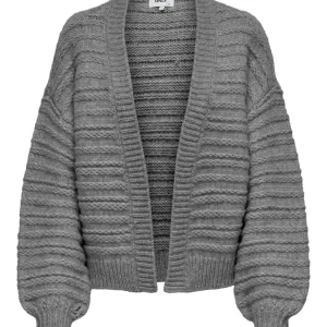 Onlnala Life Wool Ls Open Cardigan - Grijs Dessin