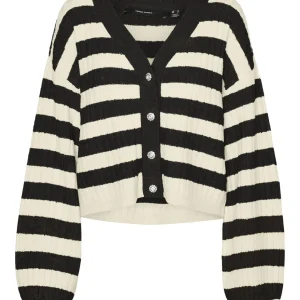 Vmelya Ls V-neck Cardigan Ga Boo - Zwart Dessin