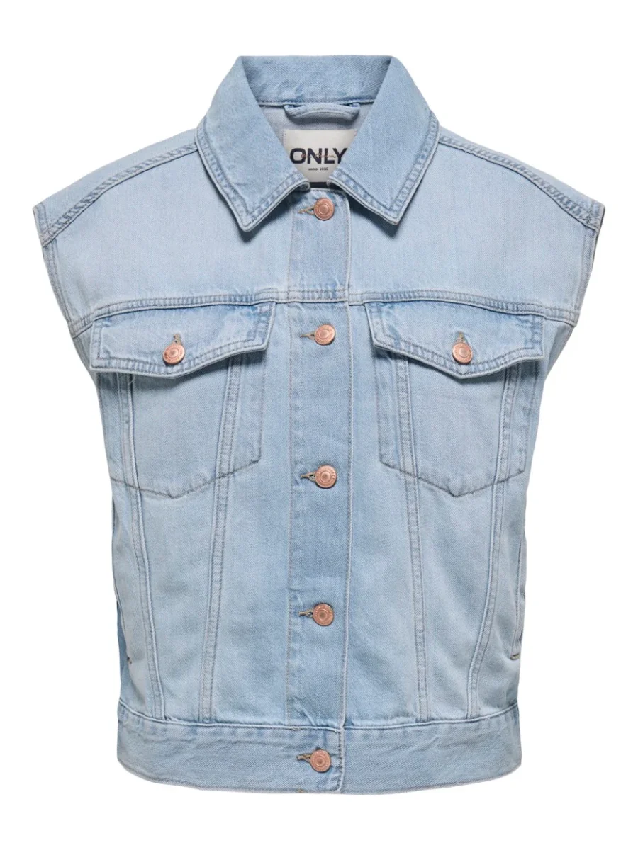 Onlrobyn S/l Dnm Vest Pim Oy - Blue Denim