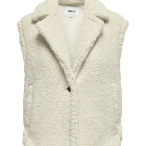 Onlwilma Teddy Waistcoat Cs Otw - Off-white
