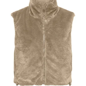 Onldana Life Faux Fur Waistcoat Cc Otw - Zand
