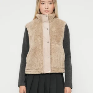 Onlbari Life Teddy Waistcoat Bf Otw - Zand