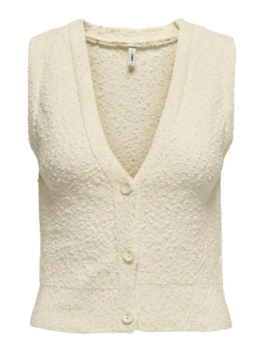 Onlalvilda Sl Waistcoat Cc Knt - Beige - Afbeelding 2