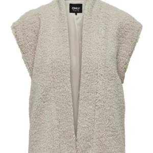 Onlnaya Teddy Waistcoat Otw - Beige