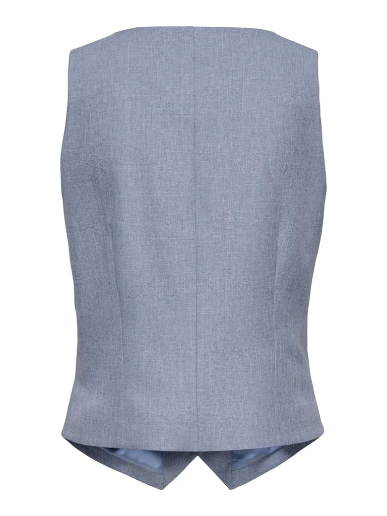 Onllinda S/l Mel Fit Waistcoat Tlr Noos - Lichtblauw - Afbeelding 3