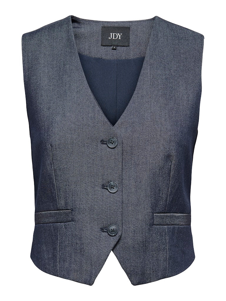 Jdyanthony S/l Waistcoat Tlr - Blauw Dessin