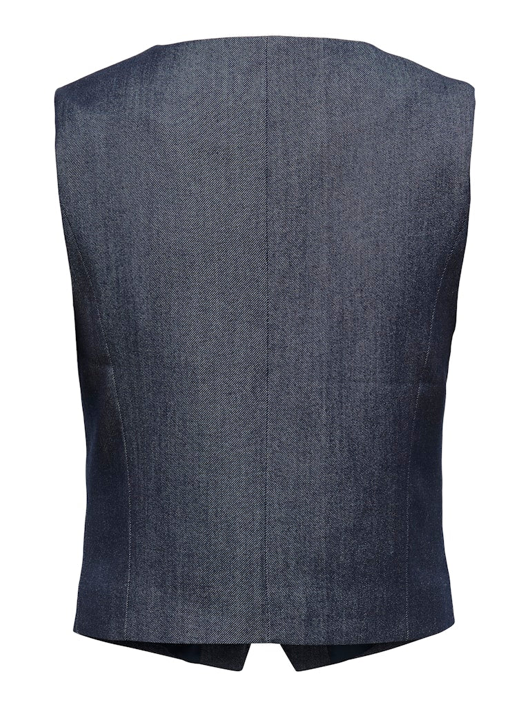Jdyanthony S/l Waistcoat Tlr - Blauw Dessin - Afbeelding 3