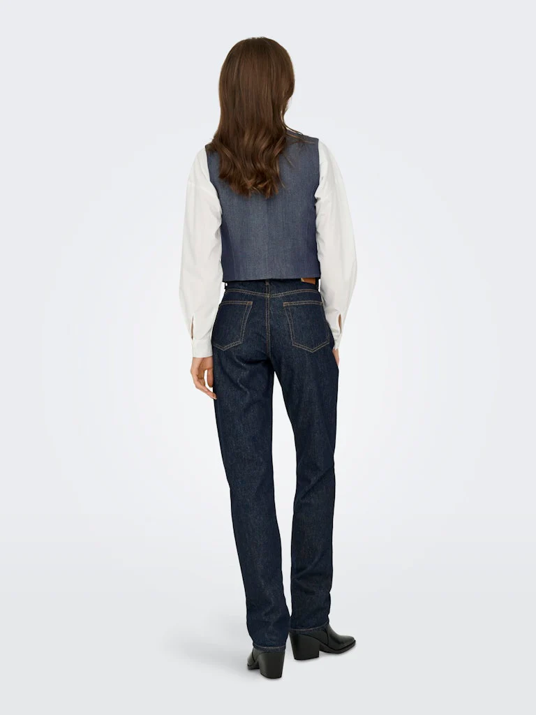 Jdyanthony S/l Waistcoat Tlr - Blauw Dessin - Afbeelding 5