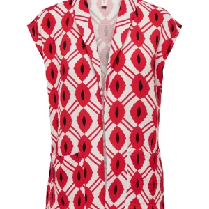 Onlthyra Belt Vest Wvn Cs - Rood Dessin