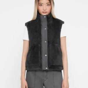 Onlbari Life Teddy Waistcoat Bf Otw - Zwart