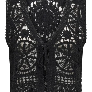 Jdyvic Sl V-neck Tie Vest - Zwart