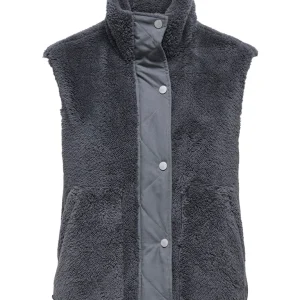 Onlbari Life Teddy Waistcoat Bf Otw - Antraciet