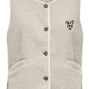 Onlbaby Life Teddy Vest Pnt Cs - Beige