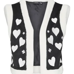 Vmheart Vest - Zwart Dessin