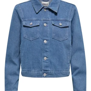 Onlrilla L/s Jacket Akm Dnm - Blue Denim