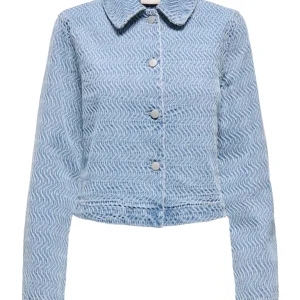 Jdynico L/s Structure Schaket Dnm - Blue Denim