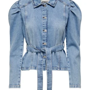 Onljules Ls Belt Dnm Jacket Azg - Blue Denim