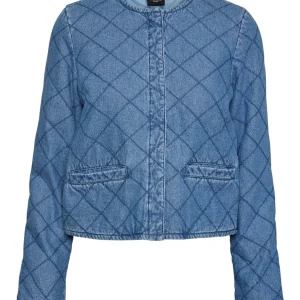 Vmolive Ld Denim Quilted Jacket Yo - Blue Denim