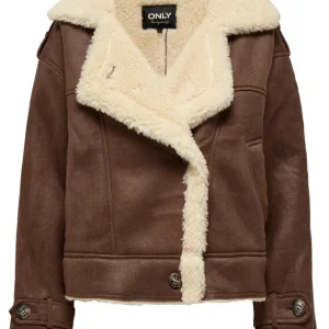 Onlylva Faux Suede Bonded - Cognac